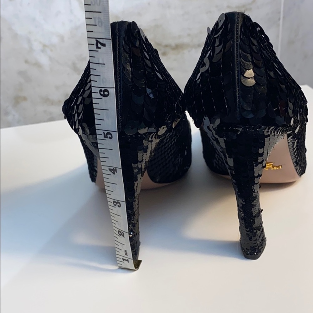 Prada shoes with black sequins and silver color - Picture 12 of 12